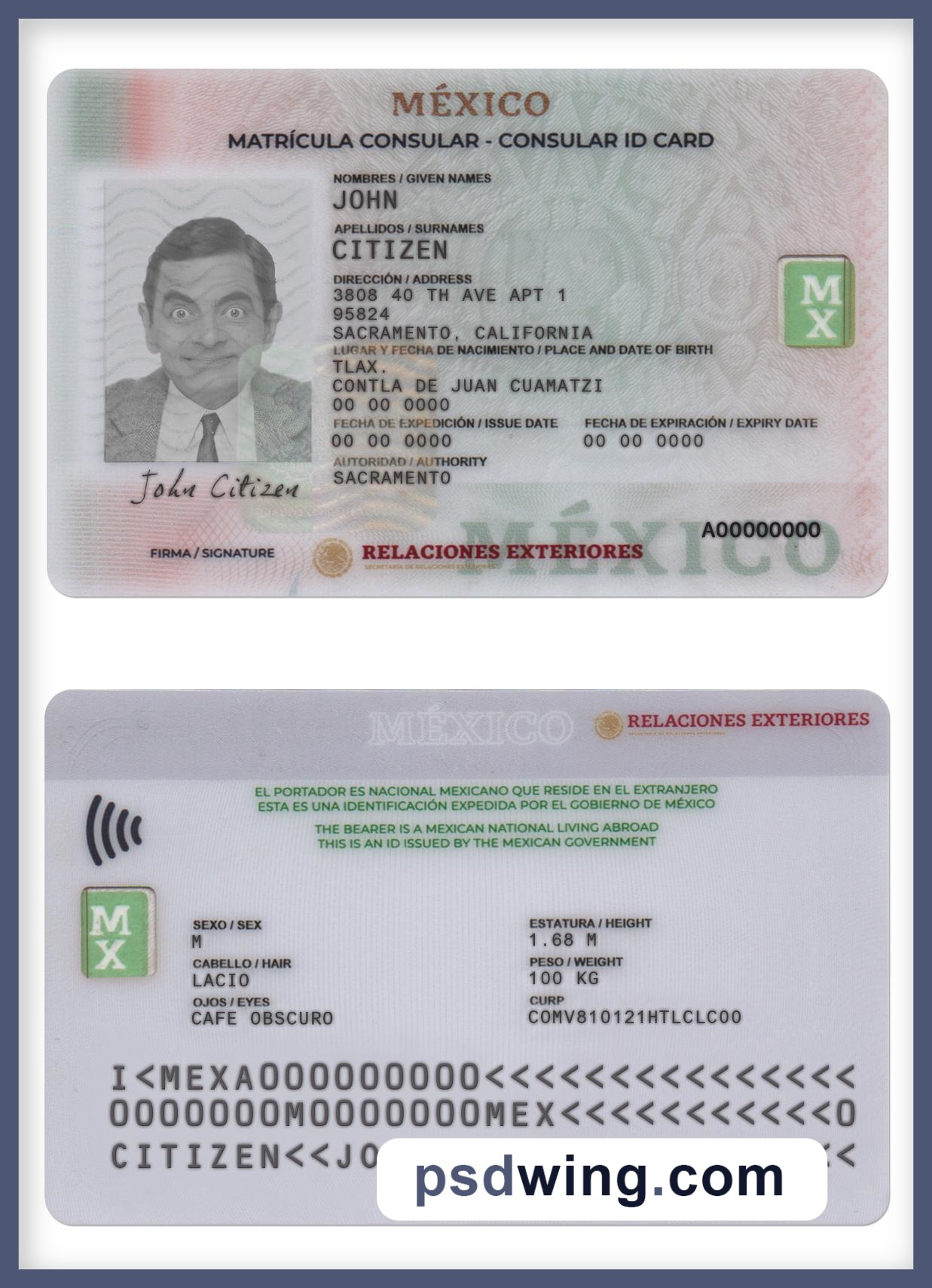 Mexico Consular ID Card